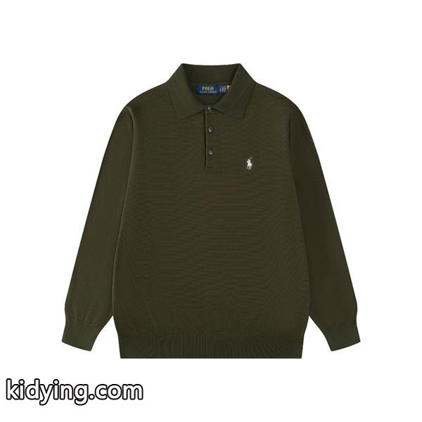 定番人気 ホワイト ニットポロ 長袖 ワンポイント刺繍 きれいめ Polo Ralph Lauren ポロ ラルフローレン コピー-6
