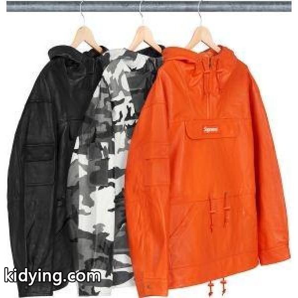 パーカー 赤字処分セール 3色選択可 今だけセール SUPREME シュプリーム Supreme FW18 Leather Anorak_シュプリーム SUPREME_ブランド コピー 激安(日本最大級)-0