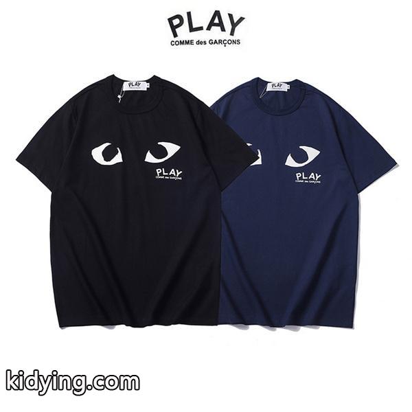 夏に絶対手に入れたいの一枚 ギャルソン 半袖Ｔシャツ 2色展開 コーディネートがやすい-0
