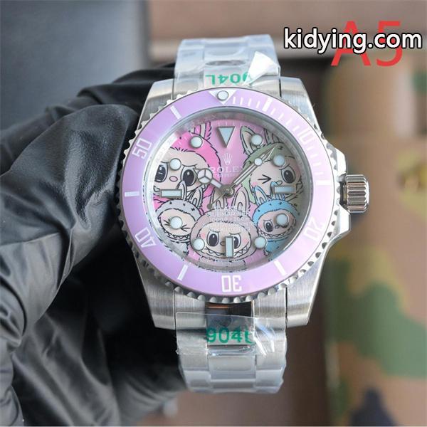 マルチキャラ可愛デザイン ROLEX ロレックスコピー 時計 904L精鋼ケース 機械式自動巻き 高品質-4