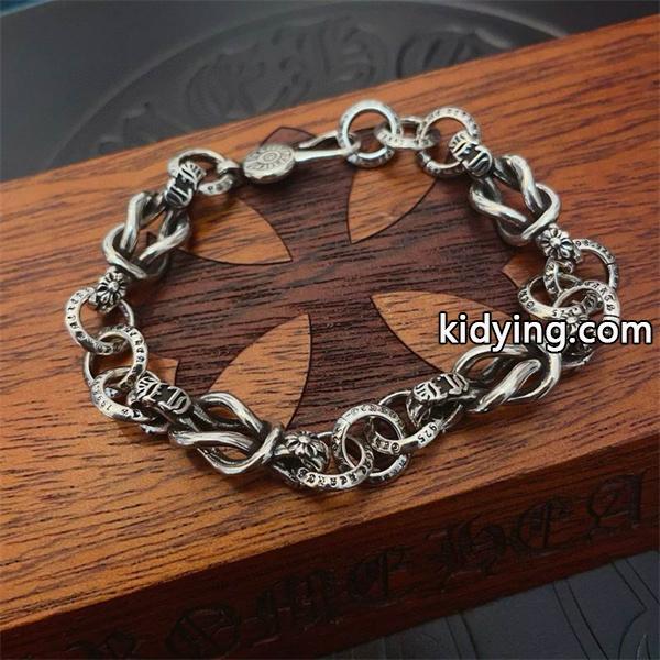 2026年モデル 高級 シルバーブレスレット 本格派 CHROME HEARTS クロムハーツ 偽物-1