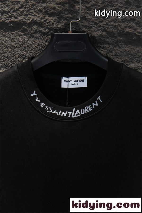 SAINT LAURENT イヴ・サンローラン コピー プリント トレーナー 厚手 ミニマル スタイリッシュ 定番-2