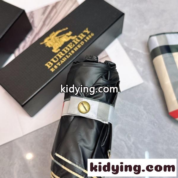 2026新作 BURBERRY 激安 バーバリー 折りたたみ傘 晴雨兼用 五つ折り 全自動 UVカット 軽量 チェック柄 ギフトBOX付き-7