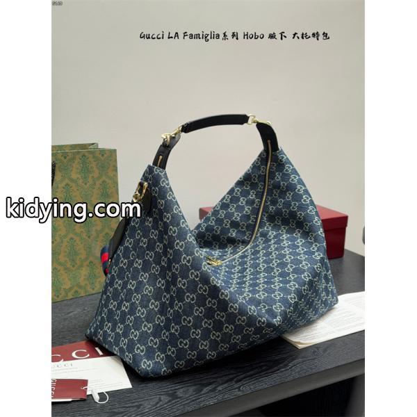 大容量&&GUCCI LaFamigliaシリーズHobo 男女兼用上品グッチショルダーバッグコピー-3