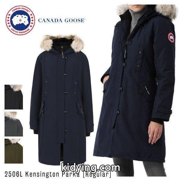 CANADA GOOSE カナダグース KENSINGTON PARKA ケンジントンパーカ BLACK/NAVY/WHITE/RED レディース 通販-0