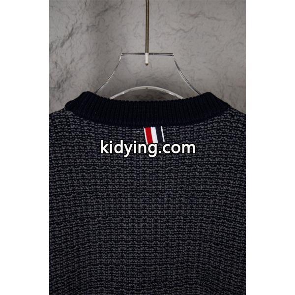 ライトグレー 紋様ニット Thom Browne スーパーコピー 秋冬質感豊か 新作 セーター トムブラウン-5