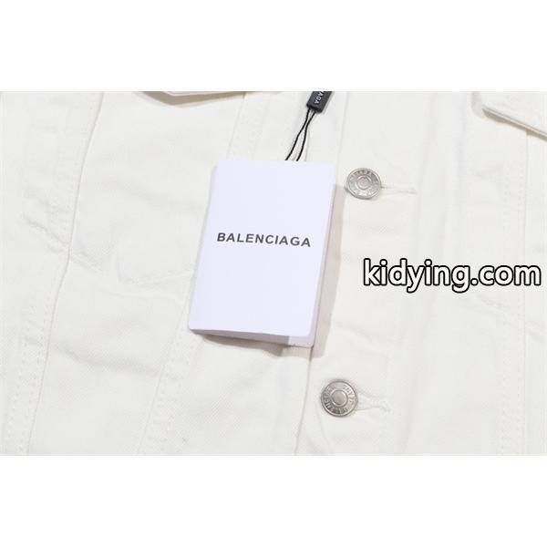 注目 2026新作 BALENCIAGA バレンシアガ コピー 高耐久 ユーズド加工 デニムジャケット-4