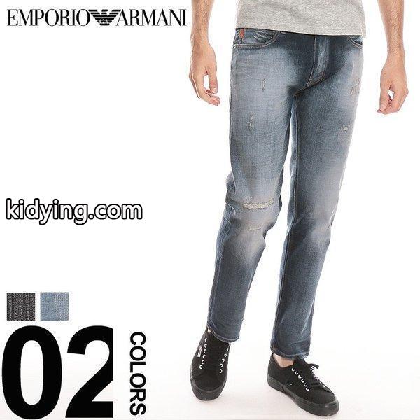 エンポリオ アルマーニ EMPORIO ARMANI ジーンズ ストレッチ ダメージ ジップフライ リペア REGULAR FIT メンズ ブランド ジーパン デニムパンツ EA6Z1J451D1CZ :7537214585:ゼンオンライン - 通販ショッピング-0