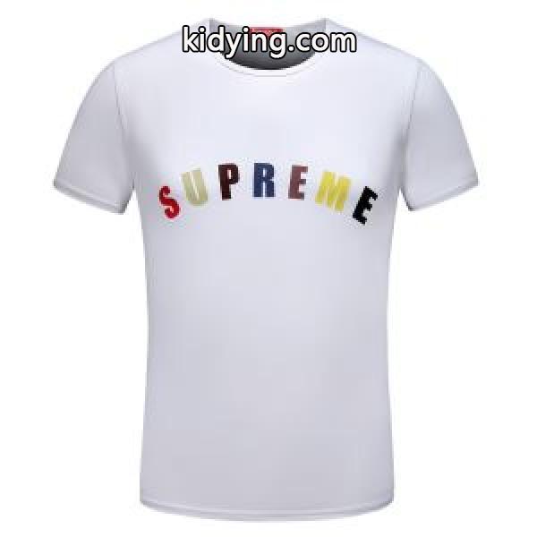 2色可選 2018春夏新作 半袖Tシャツ 肌に馴染みやすい シュプリーム SUPREME 入手困難!_半袖Tシャツ_メンズファッション_スーパーコピーブランド激安通販 専門店-0