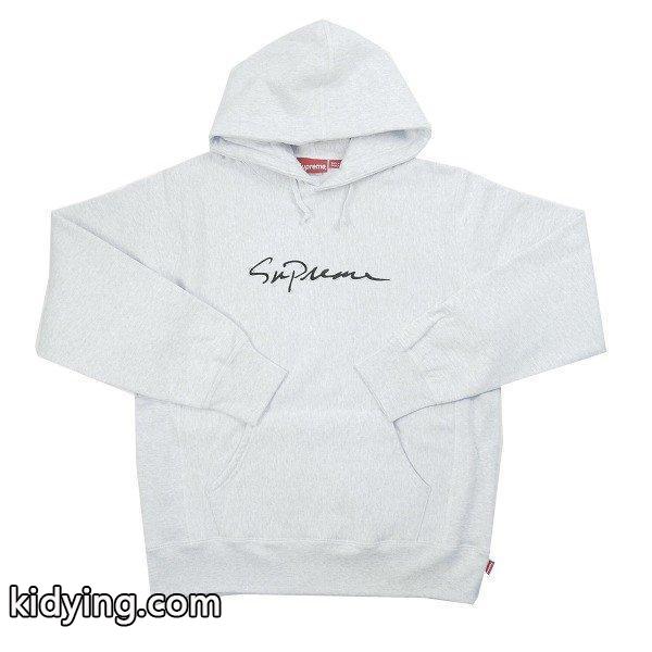 シュプリーム SUPREME 18AW Classic Script Hooded Sweatshirt パーカー 灰 新品 通販 ショッピング-0