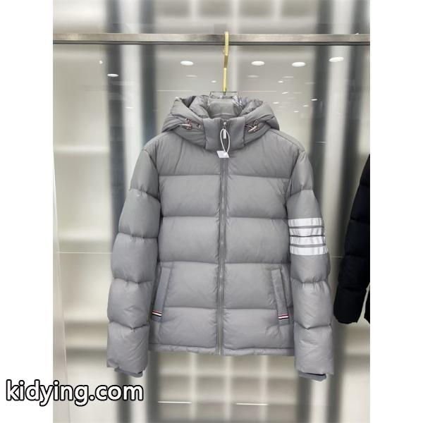 グレー ルーズフィット ダウンジャケット トムブラウン Thom Browne コピー 秋冬リラックスした 人気-1