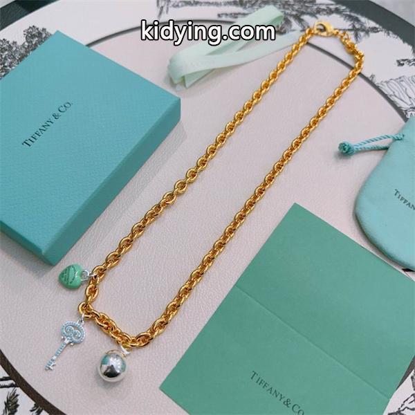 華やか印象 ゴールドトーン チャーム Tiffany&Co ティファニー コピー ネックレス 特別感-4