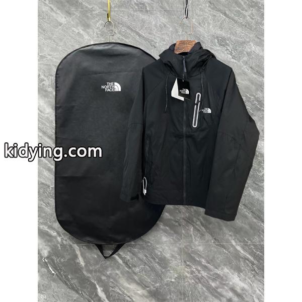 収納袋付 高品質アウター The North Face ザノースフェイス 偽物 ブラック ダウンジャケット 2in1-1