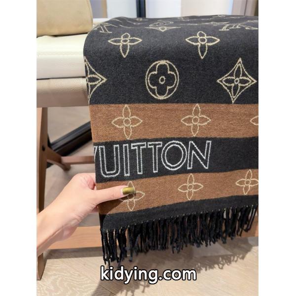 ブラック 2025秋冬話題・大人エレガンス LOUIS VUITTON ルイヴィトン コピー マフラー-6