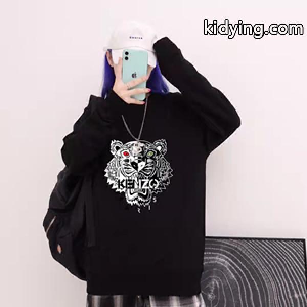 2022限定トレンド KENZO ケンゾータイガー偽物スウェット インパクト抜群 着心地よい カップルペアルック-0