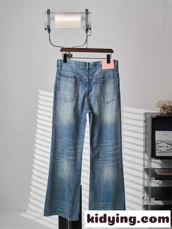 ダメージ加工 ワイドシルエット ヴィンテージ感 人気ストリートスタイル Acne Studios アクネストゥディオズ コピー デニムパンツ-1