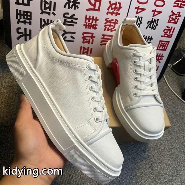Christian Louboutin スーパーコピー クリーン モダン ホワイト レザースニーカー クリスチャンルブタン-0