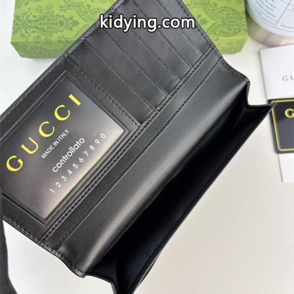 GUCCIスーパー コピー 長財布 タイガーデザイン GGキャンバス ブラック 精巧 高いモデル グッチ-1