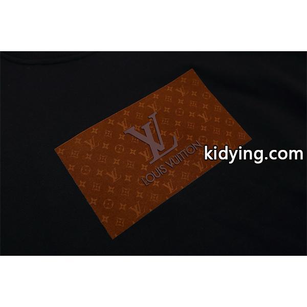 ロゴスウェット LOUIS VUITTON ルイヴィトン コピー ブラック 2025秋冬準備 モード系-4