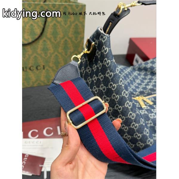 大容量&&GUCCI LaFamigliaシリーズHobo 男女兼用上品グッチショルダーバッグコピー-5