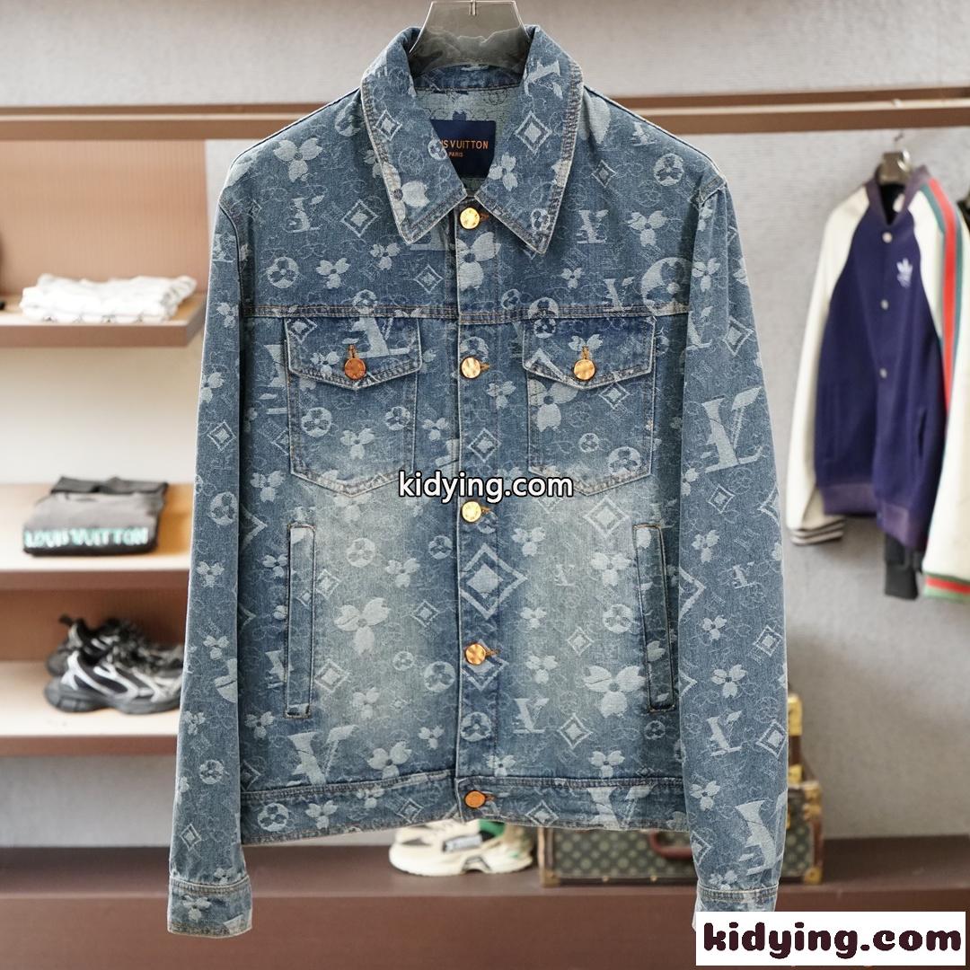 ルイヴィトン スーパーコピー デニムジャケット メンズ クラシックシルエット 秋冬対応 重厚感 LOUIS VUITTON-0