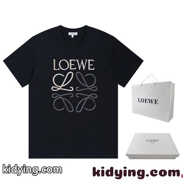 セレブ愛用LOEWE 服 程良い抜け感 半袖tシャツ ロエベ コピー コットン ユニセックス クラシック 人気色-0