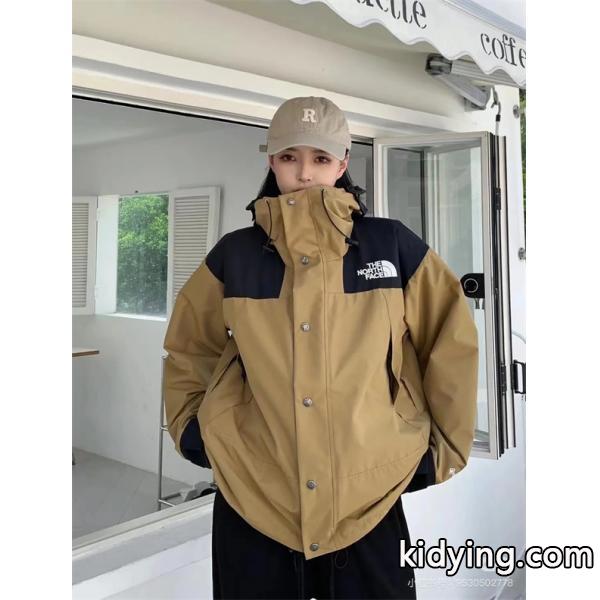ノースフェイス コピー マウンテンパーカー カジュアル トレンド 防風 ブラウン THE NORTH FACE-2