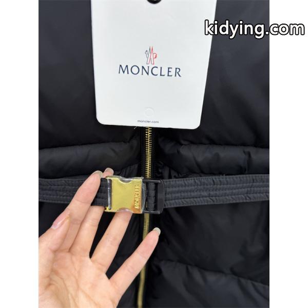 ブラックロングダウン ベルト & フリース襟 秋冬エレガント モンクレール コピーコート MONCLER レディース-4