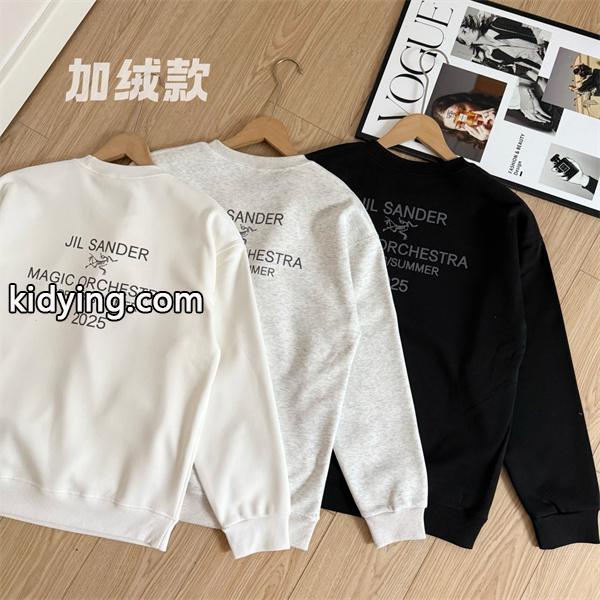 心地良さ満点！2025秋冬保温 JIL SANDER ジルサンダー コピー ホワイト＆グレー＆ブラック スウェット-5