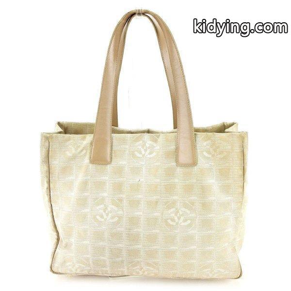 Chanel バッグ トートバッグ ニュートラベルライン トートMM ベージュ ゴールド レディース メンズ Bag 通販-0