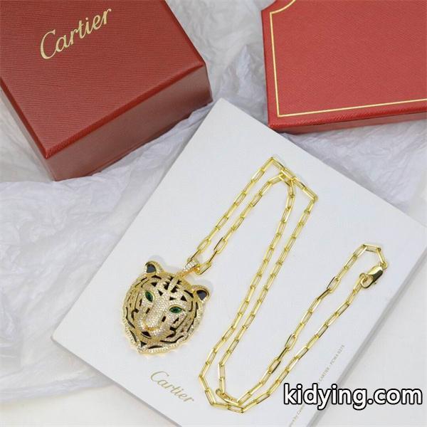 Cartier カルティエ コピー 数量限定 精巧カットデザイン 存在感際立つ ネックレス-1