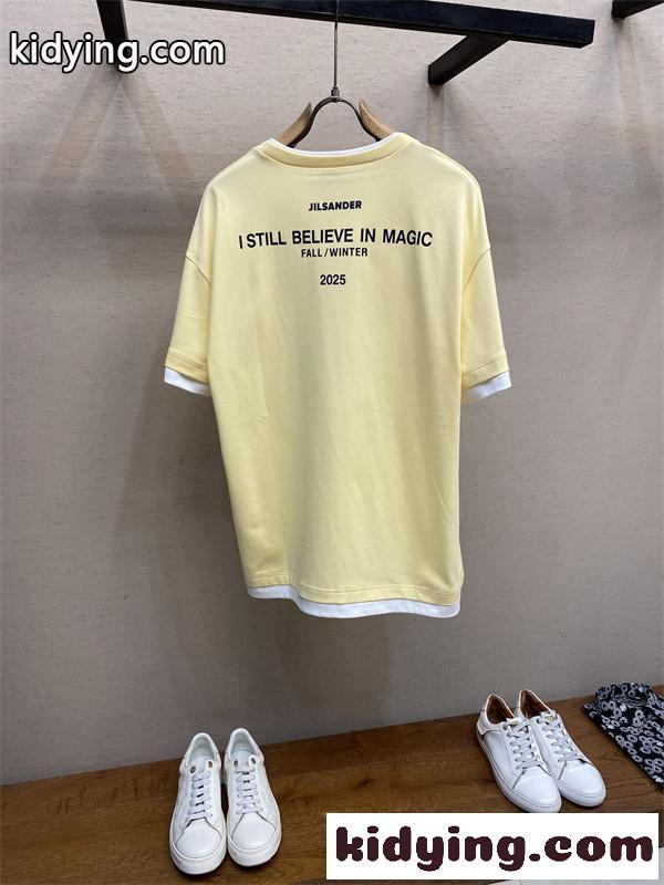2026FW☆☆ジルサンダーｔシャツ スーパーコピー JIL SANDER新作人気ランキングイエローピンク-1