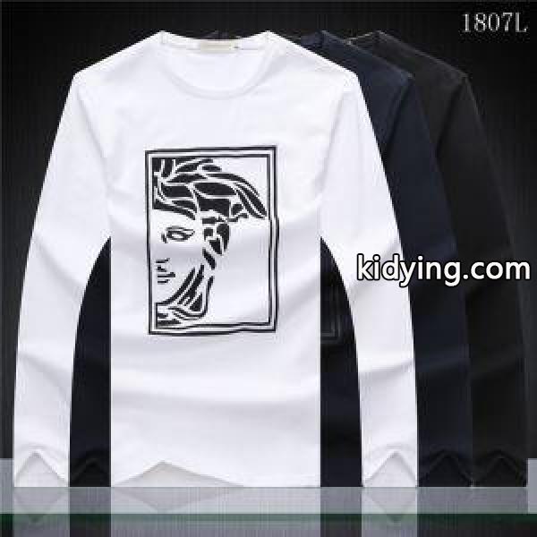 長袖Tシャツ 絶大な人気を誇る 3色可選 2017秋冬 ヴェルサーチ VERSACE_ヴェルサーチ VERSACE_ブランド コピー 激安(日本最大級)-0