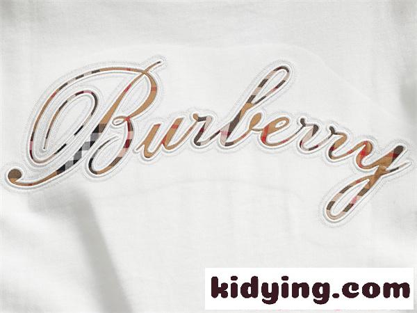 爽やか バーバリー コピー 半袖カットソー 白 黒 ロゴデザイン バックアクセント 夏映え シンプル 人気 BURBERRY-6