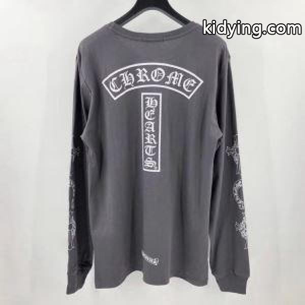 2色可選 CHROME HEARTS コーデにアクセントをプラス クロムハーツ こなれた雰囲気が特徴 長袖 /ロンT_クロムハーツ CHROME HEARTS_ブランド コピー 激安(日本最大級)-1