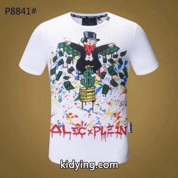 2018新品 半袖Tシャツ 2色可選 軽く耐久性のある 今季流行り フィリッププレイン PHILIPP PLEIN_フィリッププレイン PHILIPP PLEIN_ブランド コピー 激安(日本最大級)-0