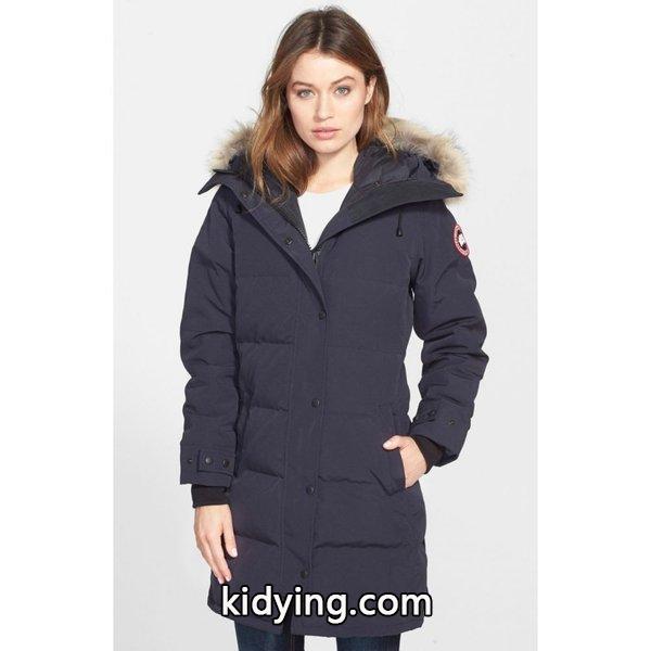 カナダグース レディース ダウンジャケット アウター Shelburne Genuine Coyote Fur Trim Down Parka Navy :dp3-795903-163187:フェルマート エフ fermart ef - 通販ショッピング-0