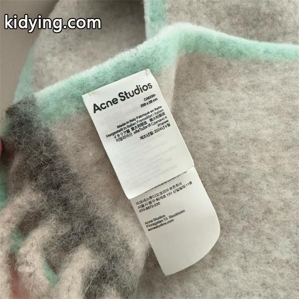 ACNE STUDIOS アクネ ストゥディオズ コピー 秋冬 落ち着き ベージュ ロゴ マフラー ナチュラル-7