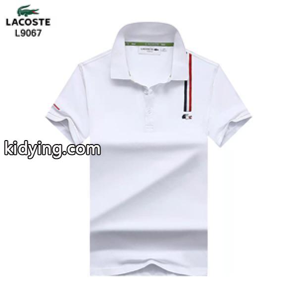 LACOSTE 人気定番の半袖ポロシャツ ラコステコピー品 3色選択可 通気性と速乾性が優れ 2022春夏コーデ-0
