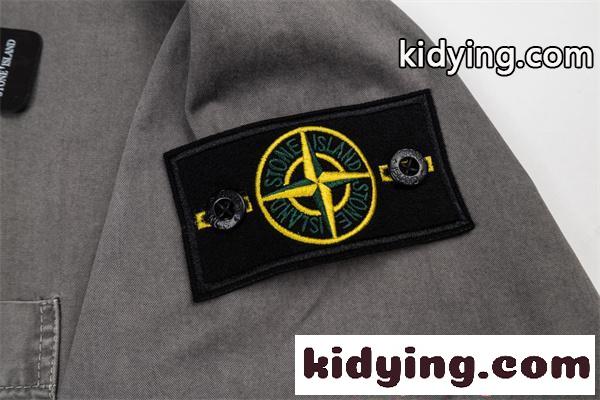 注目 ウォッシュデニム STONE ISLAND スーパーコピー シャツ 半袖 ポケット 無地調 ストーンアイランド-7