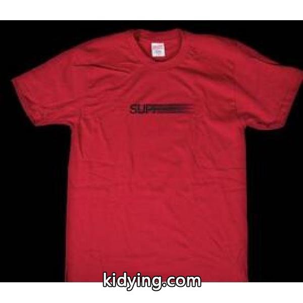 万能なシュプリーム モーションロゴ 良い柔らかな生地感 Ｔシャツ レッド_半袖Tシャツ_メンズファッション_スーパーコピーブランド激安通販 専門店-0