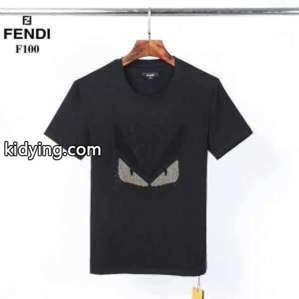 軽やかなトレンドに合う フェンディ 2色可選 FENDI 上品なスタイルを楽しむ 半袖Tシャツ_フェンディ FENDI_ブランド コピー 激安(日本最大級)-1