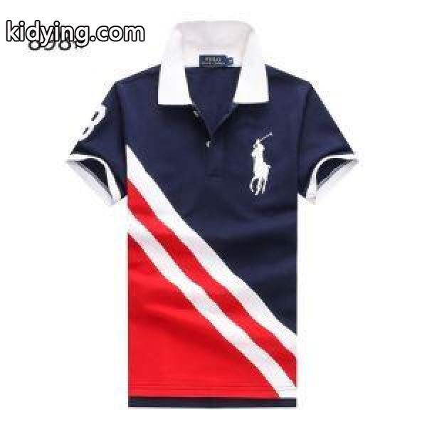 大人気アイテムPOLO RALPH LAURENポロ ラルフローレン通販刺繍ワッペン付きビジネス用ポロシャツメンズＴ半袖トップス-1
