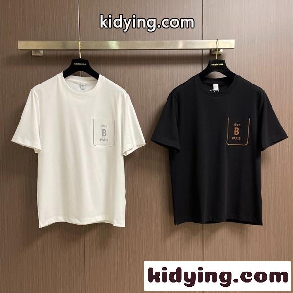 プリント 半袖Tシャツ ホワイト ベルルッティ スーパーコピー ブラック バイカラー モード系 高見え Berluti-0