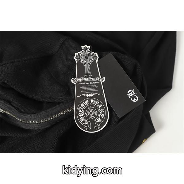 クロムハーツ コピー Chrome Hearts パーカー 数量限定！ ブラック ゴールド 重厚スタイル モード系 2025秋冬対応-6