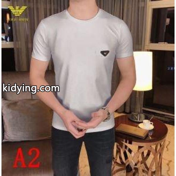 2019 SPRING／SUMMER おしゃれに着こなせる アルマーニ ARMANI 半袖Tシャツ_アルマーニ ARMANI_ブランド コピー 激安(日本最大級)-1