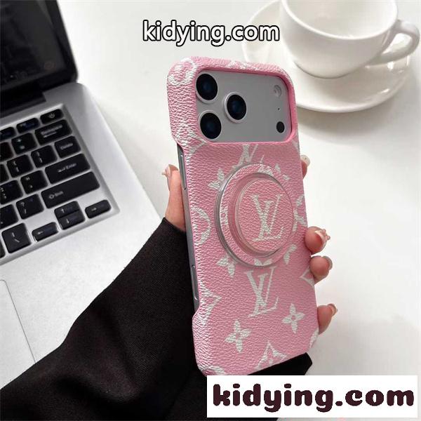 ルイヴィトン コピー スマホカバー レザー調 LOUIS VUITTON バックリング付き シンプル高見え 日常使い iphone17-2
