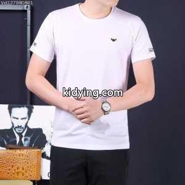 アルマーニ ARMANI 半袖Tシャツ 2色可選 2017春夏 完売品！ラックスした雰囲気_アルマーニ ARMANI_ブランド コピー 激安(日本最大級)-1