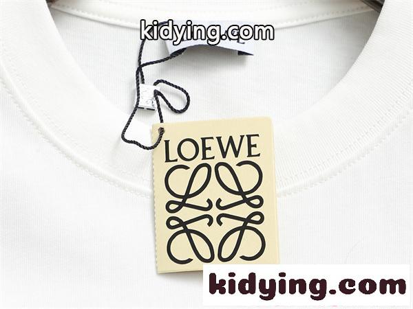 人气上昇 ブラック 刺繍 モードストリート 半袖Tシャツ LOEWE ロエベ コピー-6
