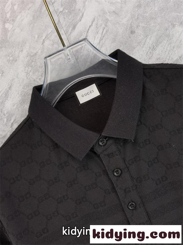 総柄デザイン クラシックスタイル 高見え GUCCI グッチ コピー ポロシャツ タウンユース-5